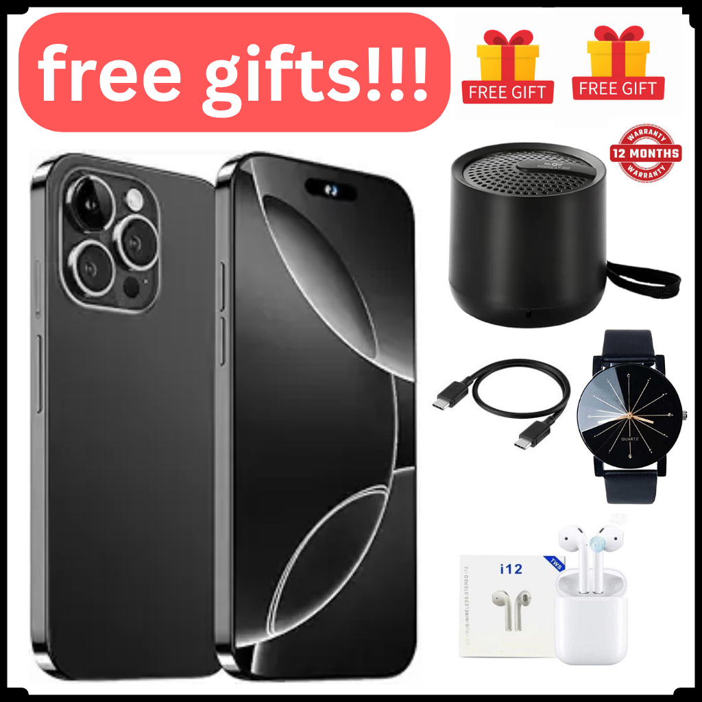 Calus 16 Pro Max Android 14 smartphone 128gb Rom + 8gb Ram 6.6 inches screen  5200mAh battery capacity OCTA-CORE Processor 26mp dual main camera+ 13mp selfie android smartphone + FREE GIFTS FOR YOU.