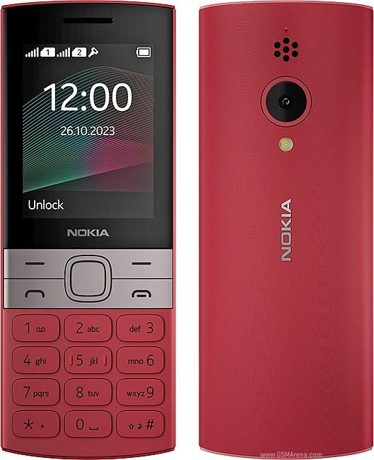Original Nokia 150 4G (2023) 0.3MP FM radio 2.4" SCREEN DISPLAY Dual SIM 1400mAh BATTERY CAPACITY WITH Flashlight
Splash & dust resistant Mobile Phone Featured Phones