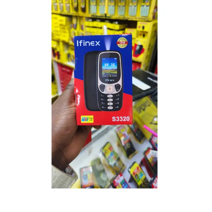 BRAND NEW IFINEX S3320 TRIPLE SIM CARD PHONE 1.77 inch Display 1200mAh BATTERY WITH BLUETOOTH Vibrator/Wireless FM/ MP3/MP4/Big Torch/ Auto callrecording Cell Featured phone