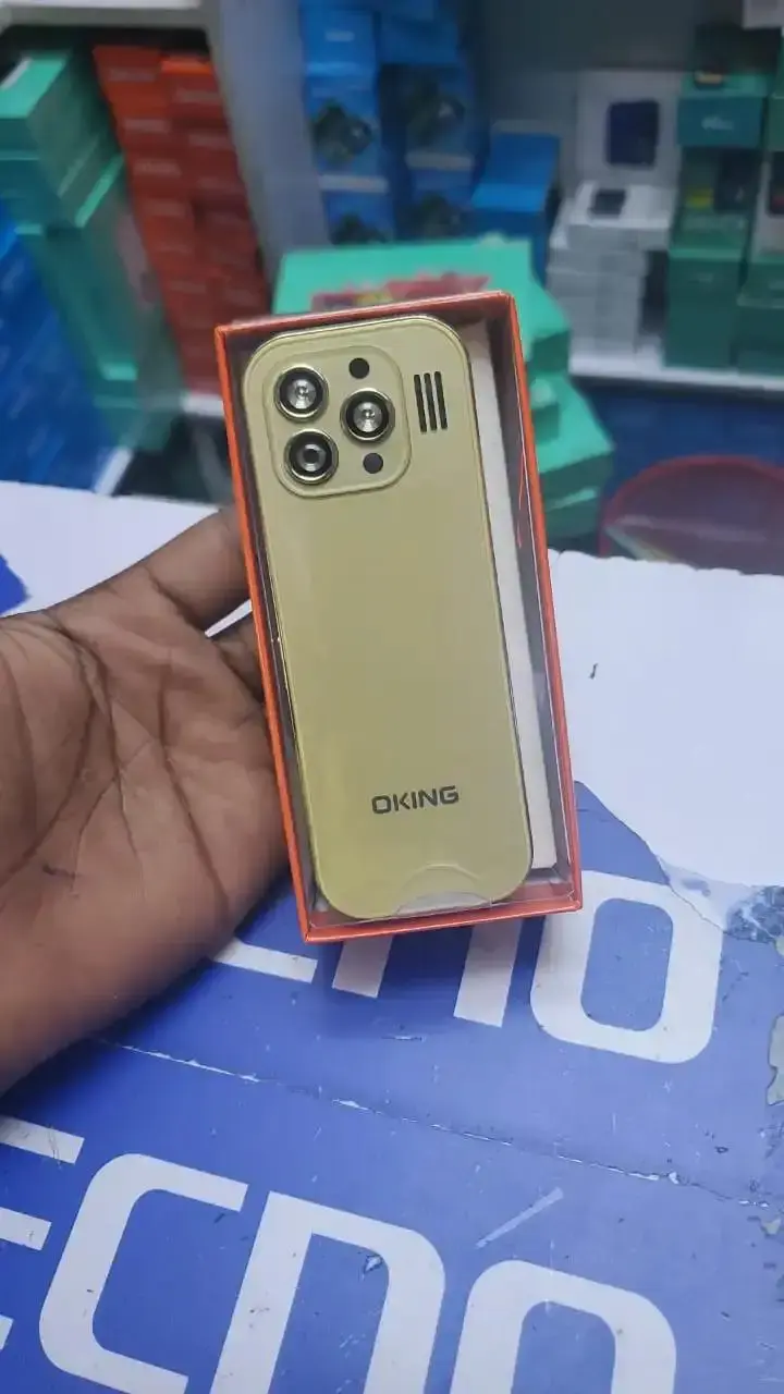 Oking F14 with double spotlight 1500 mAh battery Fm wireless radio Dual SIM card featured phones