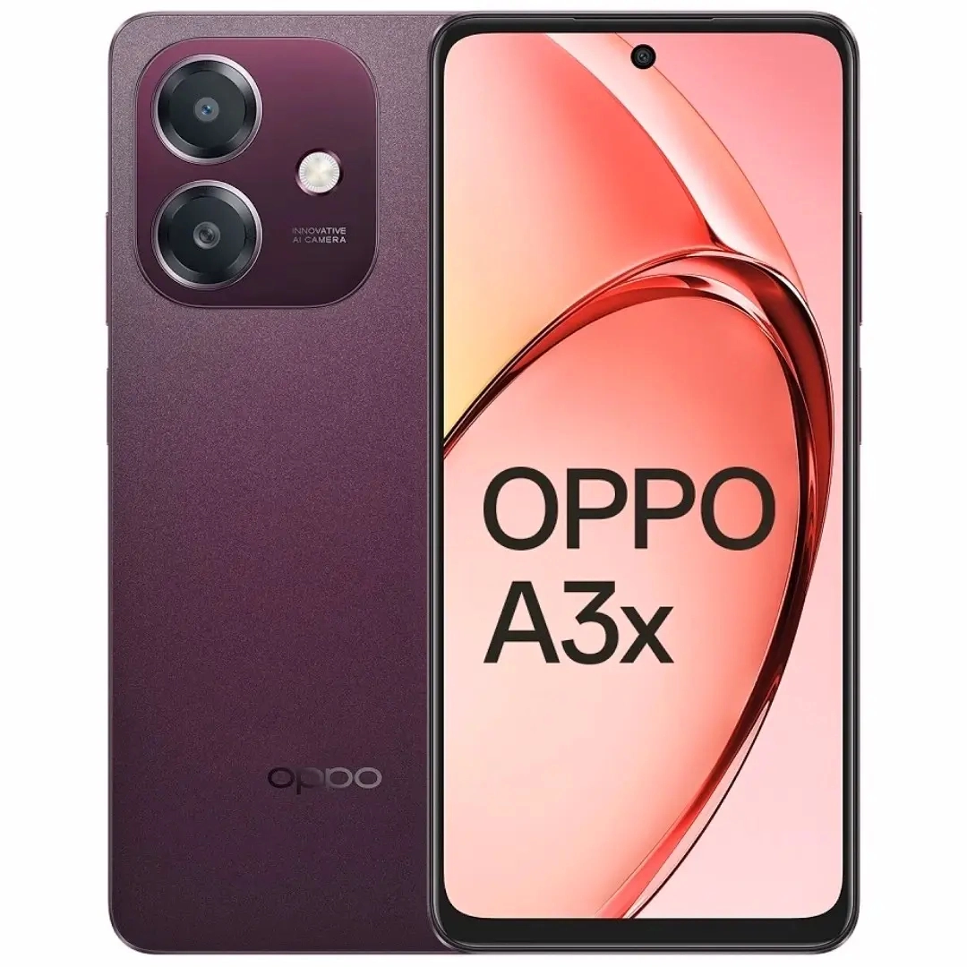 [Brand New] OPPO A3x 4GB RAM+ 128GB ROM 6.67" 90Hz Snapdragon 6s 4G Gen1 Android 14 45W 5100mAh Type-C Charge Smart Phones Side Fingerprint and Face Unlock phone
