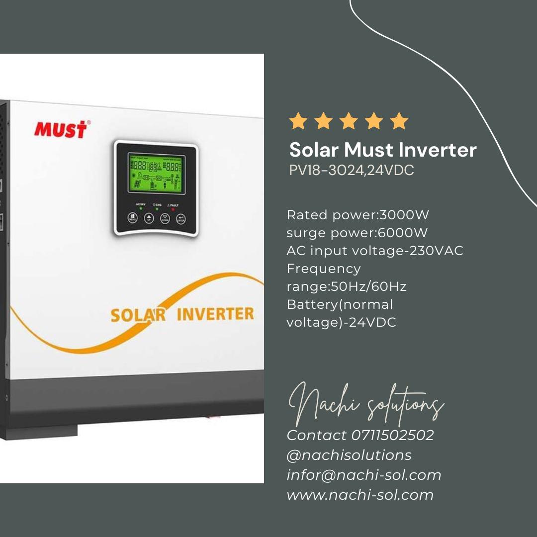 3KVA MUST Hybrid Inverter,24V,60A