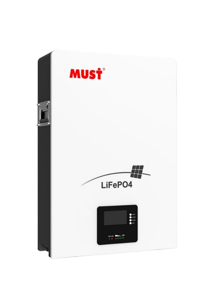 MUST Lithium battery 51.2V 200AH-Wall mount