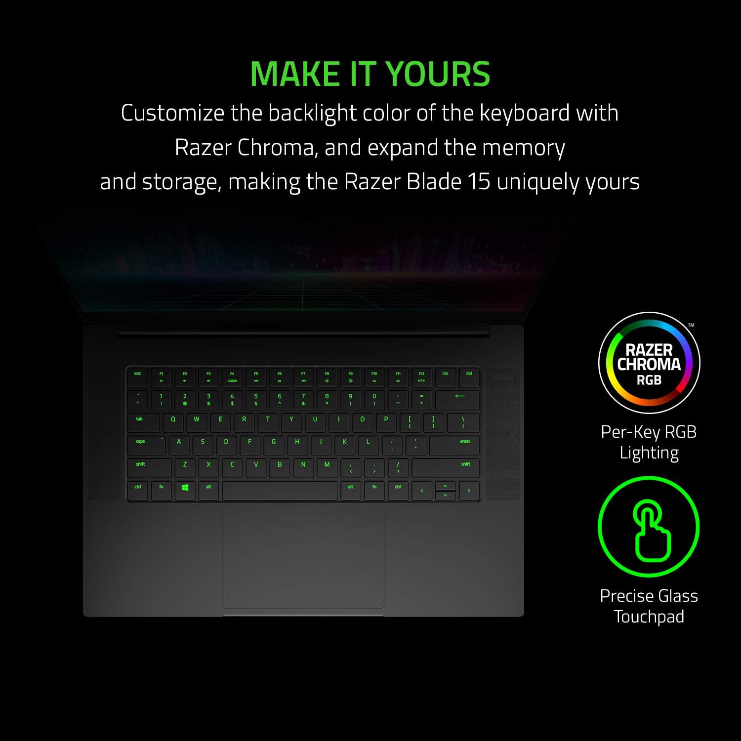 Razer Blade 15 Base Gaming Laptop 2020 Intel Core i7-10750H ,6GB NVIDIA GeForce GTX 1660 Ti,16GB RAM, 512 SSD, Chroma RGB Lighting, Black, Windows 11