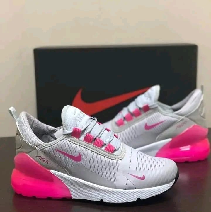 ⚡ORIGINAL, AIR max LATEST airmax270,NEW ARRIVAL🥰LEATHER⚡high quality 1st leather airmax 270,Available in all colours white, grey  and black 😘unisex ladie rubber sports classic rubbers ⚡🔥very cute🔥