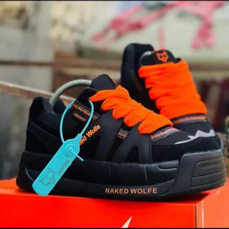 LATEST/ORIGINAL/🔥🔥 High quality naked WOLF ⚡L breatherble sneakers Multicoloured fashioned UNISEX ladies mens and kids fashioned classic sneakers shoes🔥all colours available very 🔥NAKED WOLF🔥