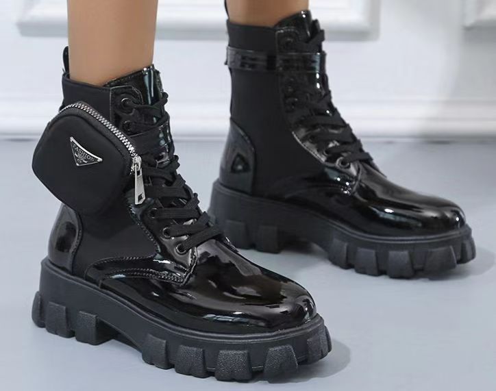 ⚡LADIES BOOT PRADA ⚡High quality women/ ladies ANKLE BOOTS classic boots easy to walk with or drive with 🔥⚡Adorable ladies boots very cute and admired with a pocket❤‍🔥 CUTE ones as in picture🔥⚡