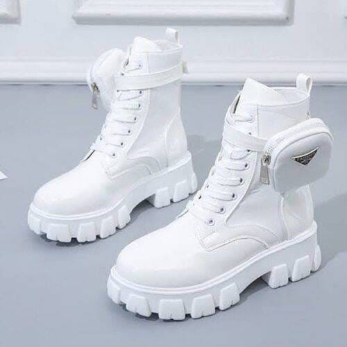 ⚡LADIES BOOT PRADA ⚡High quality women/ ladies ANKLE BOOTS classic boots easy to walk with or drive with 🔥⚡Adorable ladies boots very cute and admired with a pocket❤‍🔥 CUTE ones as in picture🔥⚡