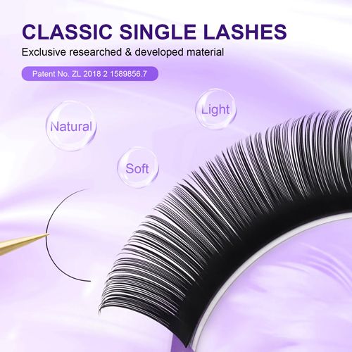 16Rows Classic Individual Eyelash Extension Lashes Matte Black Professional  MIX 7-15MM Soft Natural Curl Faux Mink Eyelashes Extension Individual Eyelashes Artificial Fake False Eyelashes