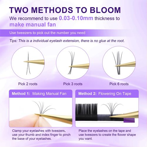 16Rows Classic Individual Eyelash Extension Lashes Matte Black Professional  MIX 7-15MM Soft Natural Curl Faux Mink Eyelashes Extension Individual Eyelashes Artificial Fake False Eyelashes