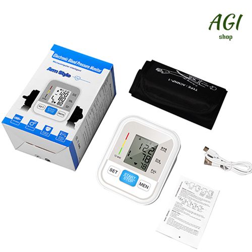 Upper Arm Blood Pressure Monitor Voice Broadcast Measurement Tool Portable LCD Digital Tonometer Sphygmomanometer Tensiometer Heart Rate Pulse Meter Health Care BP Monitor