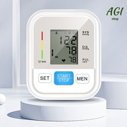 Upper Arm Blood Pressure Monitor Voice Broadcast Measurement Tool Portable LCD Digital Tonometer Sphygmomanometer Tensiometer Heart Rate Pulse Meter Health Care BP Monitor