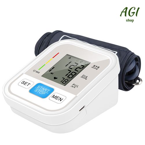 Upper Arm Blood Pressure Monitor Voice Broadcast Measurement Tool Portable LCD Digital Tonometer Sphygmomanometer Tensiometer Heart Rate Pulse Meter Health Care BP Monitor