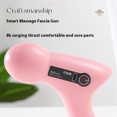 2024 Mini Vibration Massage Gun Rechargeable Wireless,  Electric Massager Gun Muscle Relaxation Massager Promote Blood Circulation Professional Fitness Portable Electric Fascia Gun