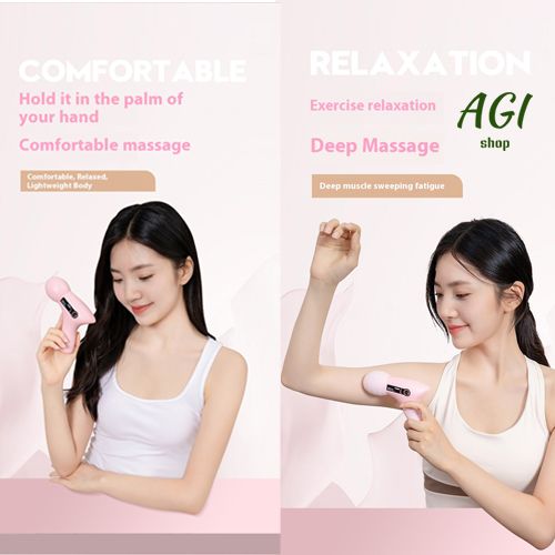 2024 Mini Vibration Massage Gun Rechargeable Wireless,  Electric Massager Gun Muscle Relaxation Massager Promote Blood Circulation Professional Fitness Portable Electric Fascia Gun