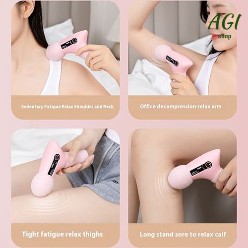 2024 Mini Vibration Massage Gun Rechargeable Wireless,  Electric Massager Gun Muscle Relaxation Massager Promote Blood Circulation Professional Fitness Portable Electric Fascia Gun