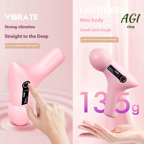 2024 Mini Vibration Massage Gun Rechargeable Wireless,  Electric Massager Gun Muscle Relaxation Massager Promote Blood Circulation Professional Fitness Portable Electric Fascia Gun