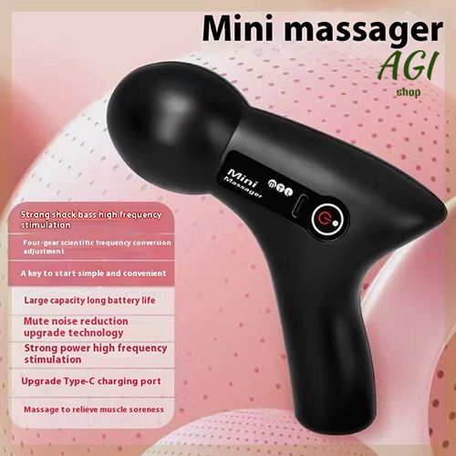 2024 Mini Vibration Massage Gun Rechargeable Wireless,  Electric Massager Gun Muscle Relaxation Massager Promote Blood Circulation Professional Fitness Portable Electric Fascia Gun