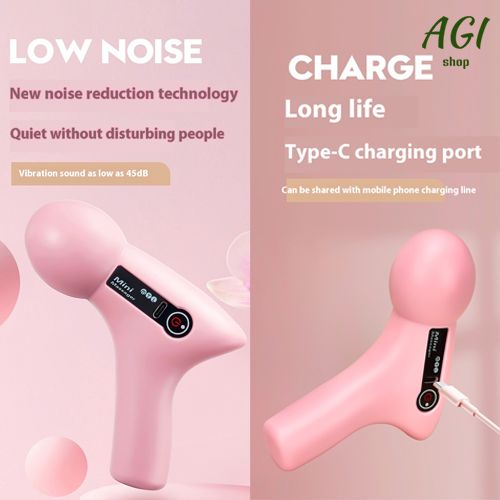2024 Mini Vibration Massage Gun Rechargeable Wireless,  Electric Massager Gun Muscle Relaxation Massager Promote Blood Circulation Professional Fitness Portable Electric Fascia Gun