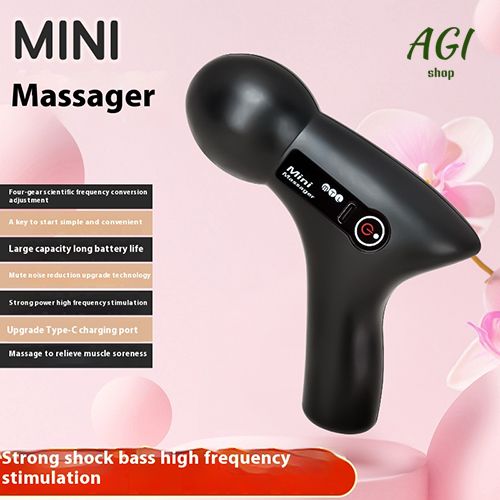 2024 Mini Vibration Massage Gun Rechargeable Wireless,  Electric Massager Gun Muscle Relaxation Massager Promote Blood Circulation Professional Fitness Portable Electric Fascia Gun