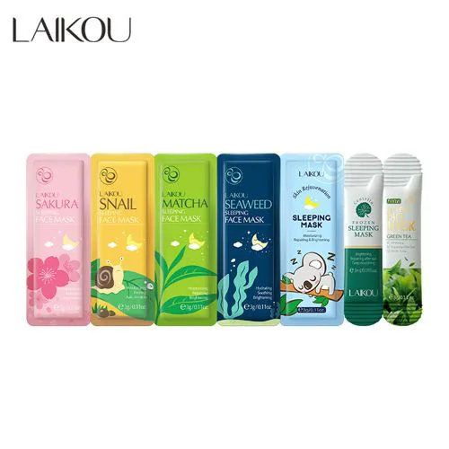 8pcs Moisturizing Facial Mask Hydrating Sleeping Face Sheet Masks Repairing & Nourishing Night Face Mask Skin Care