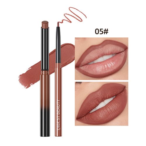 2 Stuks Lippenstift Lipliner Pen Set Matte Fluwelen Lipliner Potlood Contour Sexy Rode Lipstick Langdurige Cosmetica