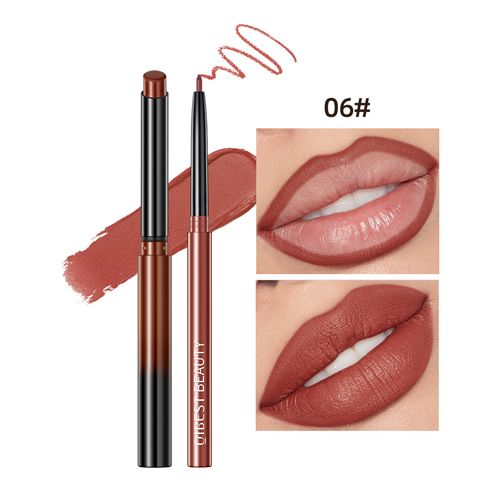 2 Stuks Lippenstift Lipliner Pen Set Matte Fluwelen Lipliner Potlood Contour Sexy Rode Lipstick Langdurige Cosmetica