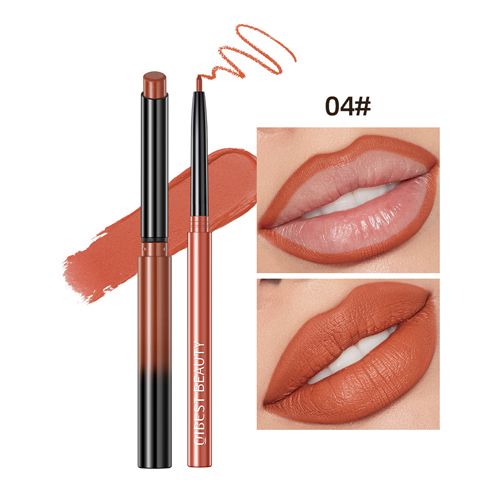 2 Stuks Lippenstift Lipliner Pen Set Matte Fluwelen Lipliner Potlood Contour Sexy Rode Lipstick Langdurige Cosmetica