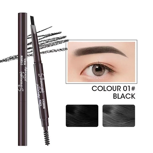 2 in 1 Eyebrow pencil professional Cosmetics makeup for women 5 Colors Waterproof Eyebrow Tattoo brush Long Lasting eyebrow pen view 8