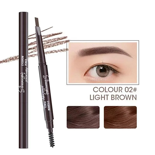 2 in 1 Eyebrow pencil professional Cosmetics makeup for women 5 Colors Waterproof Eyebrow Tattoo brush Long Lasting eyebrow pen view 9