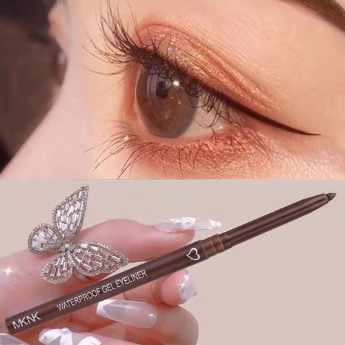 2 In 1 Eyeliner Lip Liner Gel Pencil Waterproof Long-lasting White Black Brown Easy Wear Eyeliner Makeup For Eyes 6 Colors Optio