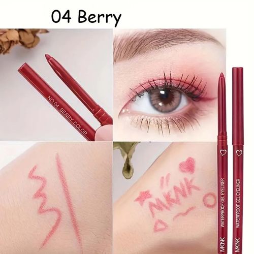 2 In 1 Eyeliner Lip Liner Gel Pencil Waterproof Long-lasting White Black Brown Easy Wear Eyeliner Makeup For Eyes 6 Colors Optio view 9