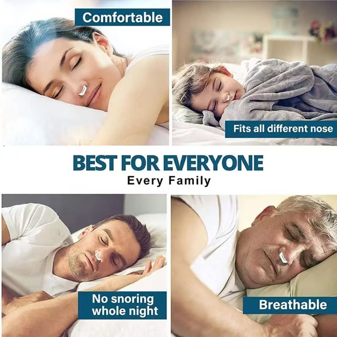 Anti Snoring Corrector Magnetic Anti Snore Stop Snoring Nose Clip Easy Breathe Improve Sleep Aid Apnea Night Device With Case