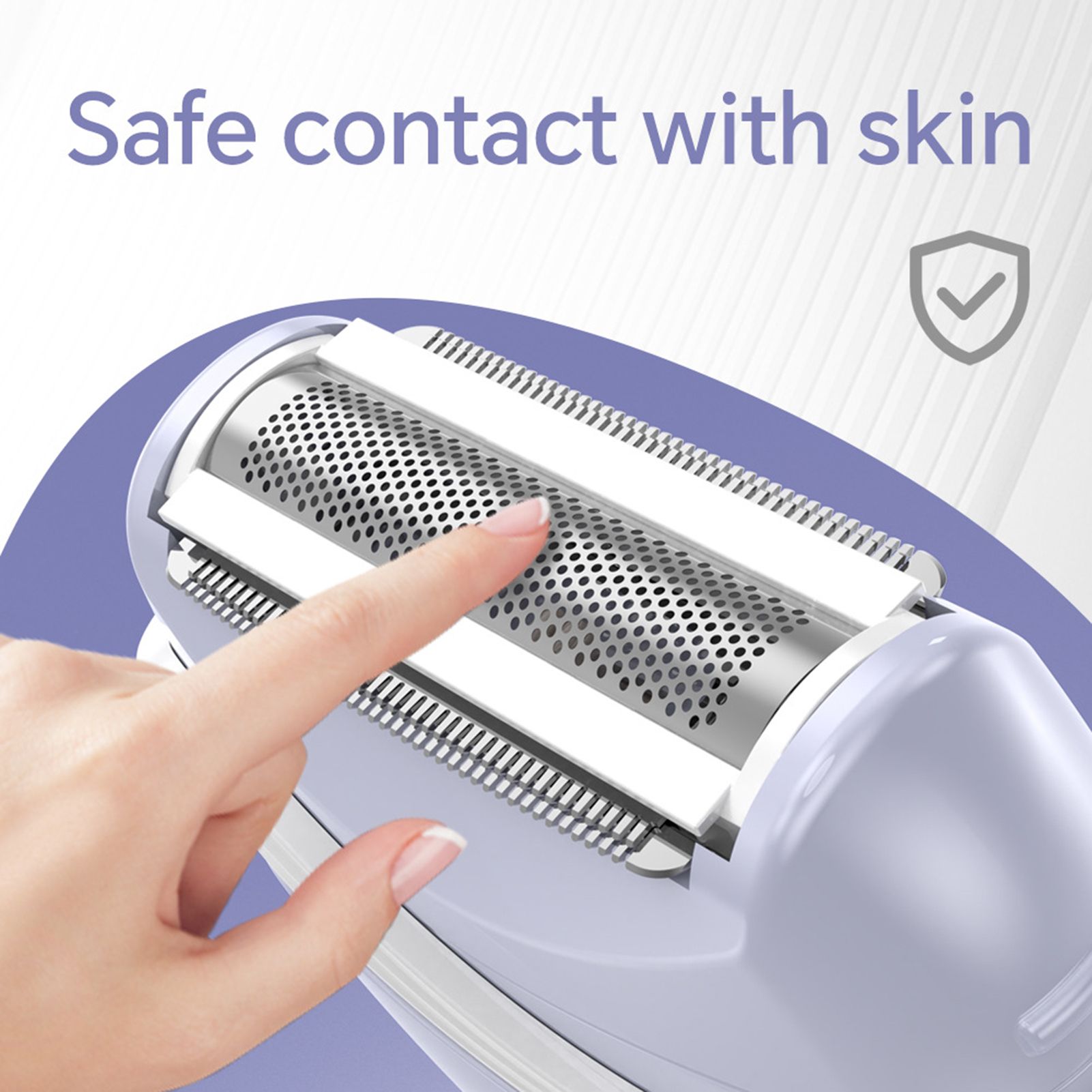 Women Hair Removal Machine Trimmer Waterproof Electric Cordless Hair Shaver Portable Painless Razors For Armpit Hair And Leg