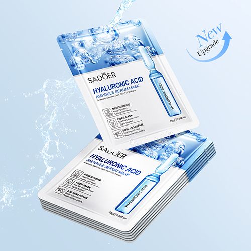 Facial Mask Sheet Pores Moisturizing 24K Gold Vitamin C Hyaluronic Acid Face Mask Facial Moisturizing Firming Hydrating Facial Masks Skin Care Oil-Control Anti-Aging Replenishment Face Care Treatments