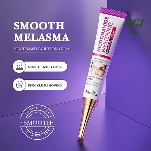 Face Skin Care Set Nicotinamide Whitening Freckles Cream + Facial Cleanser + Moisturizing lotion + Face Essence + Face Toner + Masks 5 Pcs  Remove Melasma Dark Spot Acne Marks Brightening Skin Tone