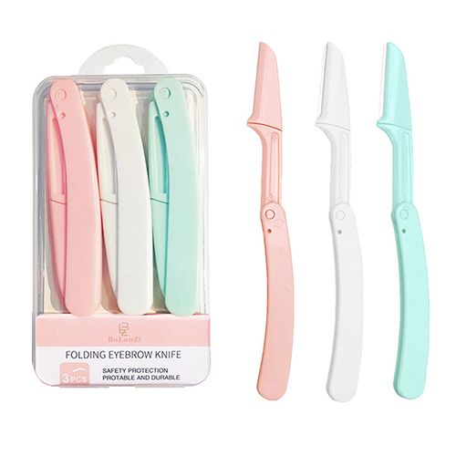 1/3Pcs Eyebrow Trimmer Facial Epilators for Women Pocketknife Eyebrow Profiler Hair Remover for Ladies Face Eyebrow Shape Shaver view 7