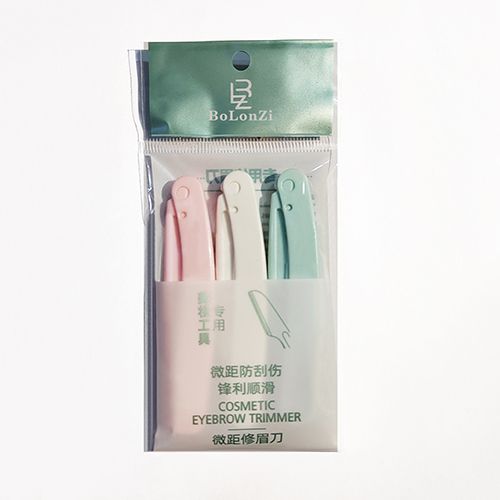 1/3Pcs Eyebrow Trimmer Facial Epilators for Women Pocketknife Eyebrow Profiler Hair Remover for Ladies Face Eyebrow Shape Shaver view 9