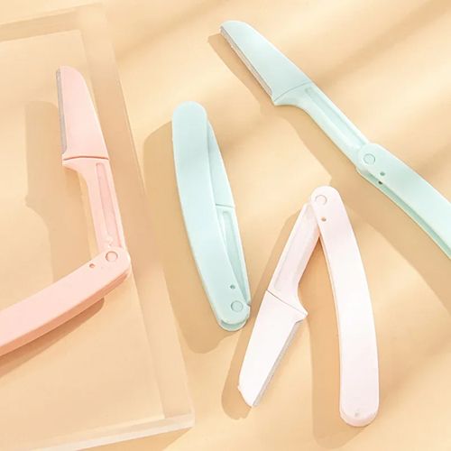 1/3Pcs Eyebrow Trimmer Facial Epilators for Women Pocketknife Eyebrow Profiler Hair Remover for Ladies Face Eyebrow Shape Shaver view 2