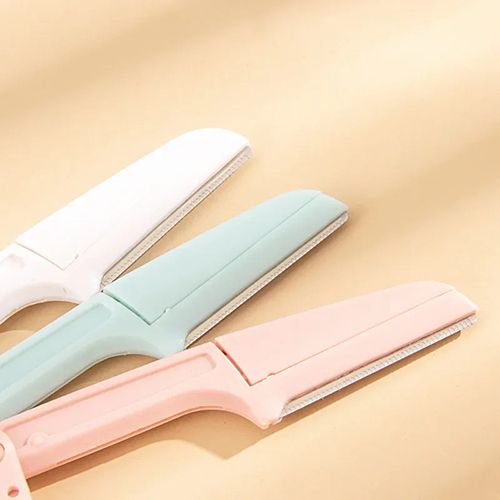 1/3Pcs Eyebrow Trimmer Facial Epilators for Women Pocketknife Eyebrow Profiler Hair Remover for Ladies Face Eyebrow Shape Shaver view 4