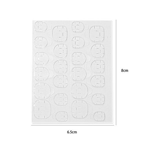 10 Sheets Waterproof Breathable Jelly Double Sided Nail Adhesives,Press on Nails Sticky Tabs Nail Glue Sticker Double-Sided Tape Adhesive Stickers False Nail Glue Suitable for False Nail Tips Transpar