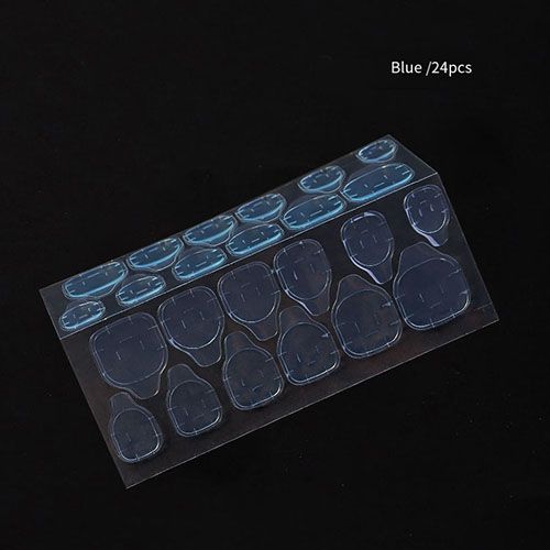 10 Sheets Waterproof Breathable Jelly Double Sided Nail Adhesives,Press on Nails Sticky Tabs Nail Glue Sticker Double-Sided Tape Adhesive Stickers False Nail Glue Suitable for False Nail Tips Transpar