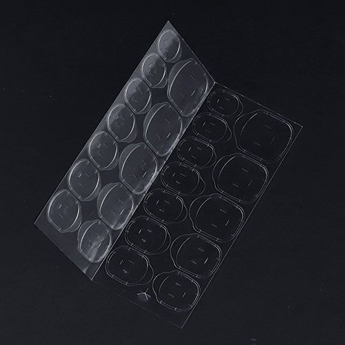 10 Sheets Waterproof Breathable Jelly Double Sided Nail Adhesives,Press on Nails Sticky Tabs Nail Glue Sticker Double-Sided Tape Adhesive Stickers False Nail Glue Suitable for False Nail Tips Transpar