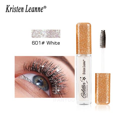 7 Colors Glitter Mascara Quick Dry Long Lasting Waterproof Curling Thick Shiny Eyelash Fashional Sexy Diamond Mascara for Makeup