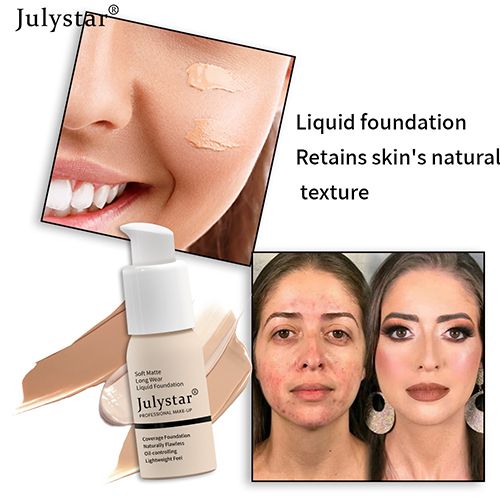 10 Colours Matte Moisturising Finishing Foundation Waterproof Long Lasting No Makeup Removal Face Concealer Powder