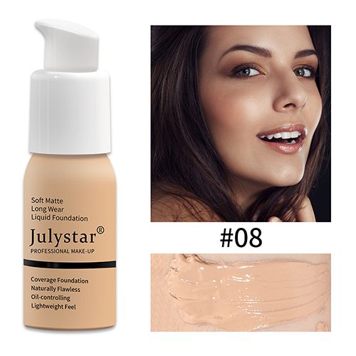 10 Colours Matte Moisturising Finishing Foundation Waterproof Long Lasting No Makeup Removal Face Concealer Powder