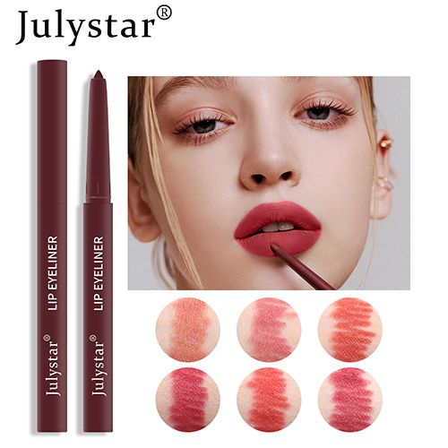 6 Colors Lip Liner Pencil Lip Makeup Matte Lipsticks Pen Natural Waterproof Contour Sexy Brown Lip Stick Lasting Cosmetic Tools view 6
