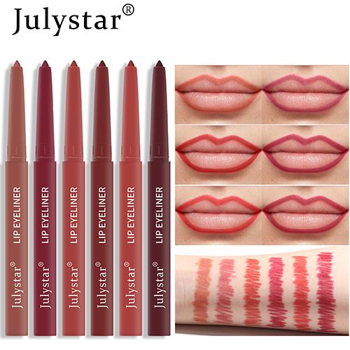 6 Colors Lip Liner Pencil Lip Makeup Matte Lipsticks Pen Natural Waterproof Contour Sexy Brown Lip Stick Lasting Cosmetic Tools view 2
