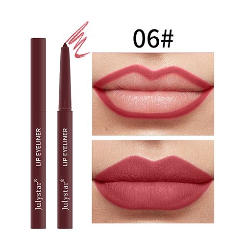 6 Colors Lip Liner Pencil Lip Makeup Matte Lipsticks Pen Natural Waterproof Contour Sexy Brown Lip Stick Lasting Cosmetic Tools view 3