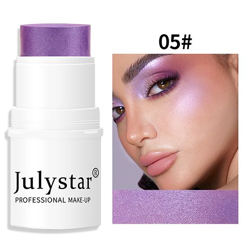 High gloss powder blusher stick can rotate pearl powder blusher cream matte powder blusher 6 colors option